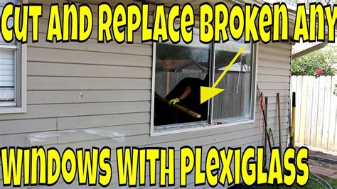 how to replace plexiglass window on door
